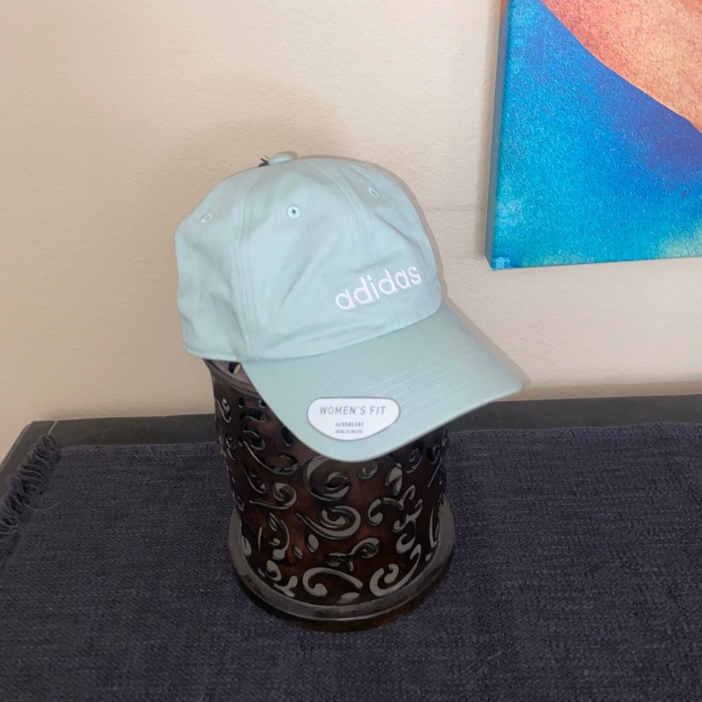 Adidas blue hat y2k athletic streetwear cap goin out travel vibes retro headwear